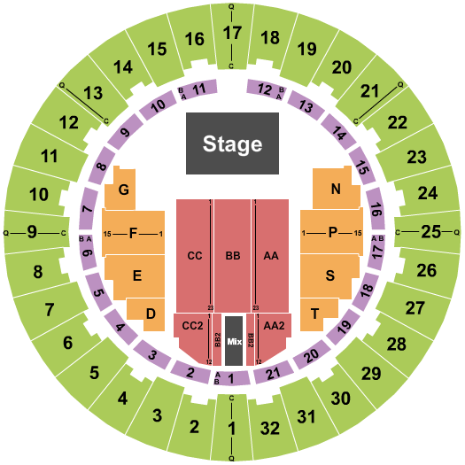 Neal S. Blaisdell Center Janet Jackson Seating Chart